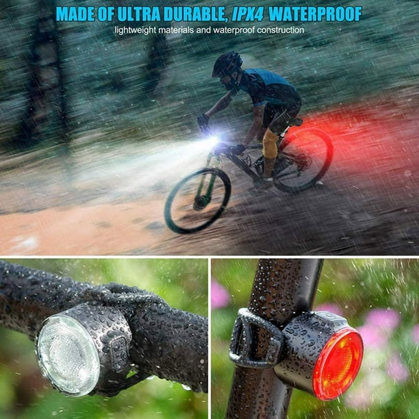 Battery powered bike lights sale