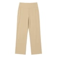 thumbnail image 4 of Ovbmpzd Ladies Yoga Pants Womens Wide-Leg Petite Khaki Leggings Casual Long High Waist Leggings,S, 4 of 6