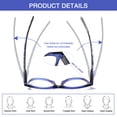 thumbnail image 7 of SUNVOES 5 Pack Blue Light Blocking Reading Glasses for Women and Men Spring Hinges, 7 of 7
