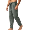 thumbnail image 2 of Eltusu Men's Athletic Pants, Gym Workout Elastic Waist Straight Legs Active Pants Army Green Size L, 2 of 4