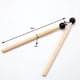 thumbnail image 4 of Mazas de percusión 1 par de mazos de xilófono de tambor de acero para lengua, diapasón, mazo de varilla de madera para instrumento de percusión Meterk Mazas de percusión, 4 of 6