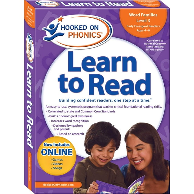 Learn to Read: Hooked on Phonics Learn to Read - Level 3 : Word Families (Early Emergent Readers | Kindergarten | Ages 4-6) (Series #3) (Paperback)