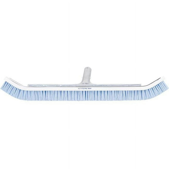 A&B 24" Commercial Curved Wall Brush with Blue Nylon Bristles