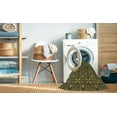 thumbnail image 2 of Ahgly Company Machine Washable Indoor Square Transitional Army Green Area Rugs, 7' Square, 2 of 7