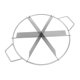 thumbnail image 1 of Pancake Cutter Stainless Steel Pie Slicer Rust Proof Cake Divider with Side Handle 6 Grids Pie, 1 of 5