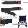 thumbnail image 2 of Universal Lap Seat Belt, High Quality Webbing Adjustable Safety Belt For Various Vehicles, 2 Pack With Easy Installation Screws, 2 of 5