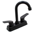 thumbnail image 5 of Mezcladora Lavabo Alfa Cuerpo Laton Negro Mate Maneral Pato, 5 of 5