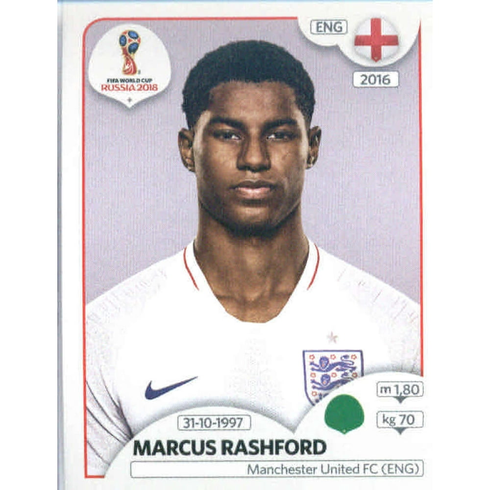 2018 Panini World Cup Stickers Russia 590 Marcus Rashford England