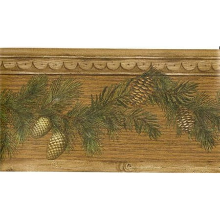 877930 Pine Cones Wallpaper Border 51672920 - Walmart.com