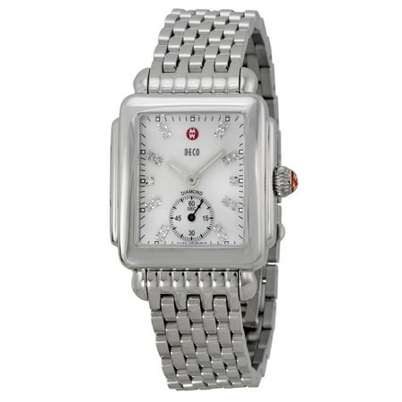 Michele Deco 16 Stainless Steel Diamond Ladies Watch MWW06V000002