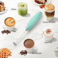 thumbnail image 5 of Zulay Kitchen Handheld Titanium Motor Milk Frother (Without Stand) -  Fresh Mint, 5 of 8