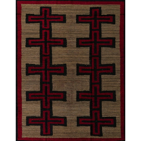 Ahgly Company Machine Washable Indoor Rectangle Abstract Red Area Rugs, 2' x 3'