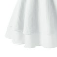 thumbnail image 5 of Fesfesfes Kids Girls Sleeveless Round Neck Casual Summer Dress Solid Color Breathable Playwear,Above-the-Knee Lightweight Outfit for Girls(White,9-10 Years), 5 of 8