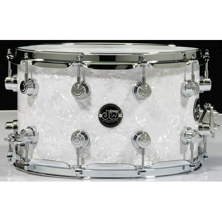 DW Performance Series Snare Drum - 8 Inches X 14 Inches White Marine Finish Ply