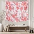 thumbnail image 5 of Red Pink Flowers Tapestry for Bedroom Wall Hanging Tapestry, Watercolor Summer Botanical Floral Ceiling Backdrop Tapestries Poster Blanket Wall Decor for Teens Room Living Room Dorm 59" x 79", 5 of 8