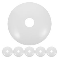 VORCOOL 6PCS Light Fixture Canopy for Ceiling Light Iron White Round Minimalist Home Decor