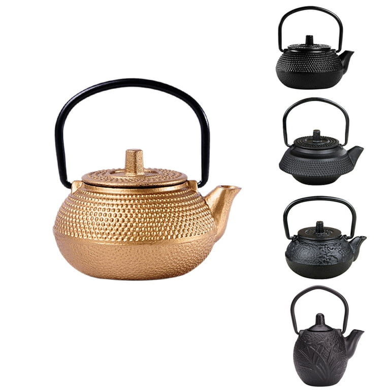 NLSLASI Chinese Style Mini Cast Iron Tea Kettle Small Teapot Tea Pot Easy  To Carry Tea