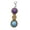 B, variant on Dumpling Keyboard Fidget Toy–Crisp Sound, Stress Relief Cute Dumpling Fidget Clicker Keychain,Anxiety Toys for Adults at Work, Travel, Home, Anxiety Relief & Focus Boost