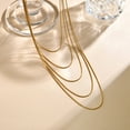 thumbnail image 3 of 5PCS Gold Layered Chain Necklaces 18k Gold Plated Dainty Box Chain Neckalce for Women, Adjustable Layering Necklace Set Gifts, 3 of 7