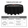 thumbnail image 5 of XMXT Waterproof Table Cloth, Hip Hop Style Skull Polyester Round Tablecloth for Dining Room Party Decor Tablecloths, 60 inches, 5 of 8