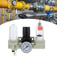 thumbnail image 4 of Suministros Industriales Separador De Agua De Aceite De Aire Triplete Regulador De Presión De Drenaje Automático Cuerpo De Aleación De Aluminio ANGGREK Hardware, 4 of 8