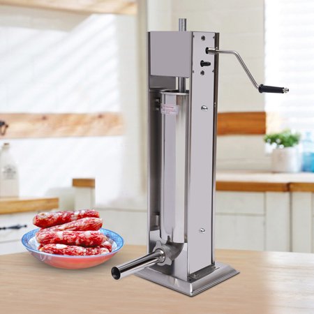 

DENEST 7L Manual Sausage Stuffer Maker Machine W/Ergonomic Handle Stainless Steel