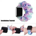 thumbnail image 4 of Smartwatch Band 42/44/45/49mm Stretchy Nylon Elastic Reusable 150-260mm Universal Compatible Easy Install Breathable Multicolor for Fitness Sports Daily Wear Men Women, 4 of 5