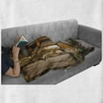 thumbnail image 6 of Rustic Soft Flannel Fleece Throw Blanket, Damaged Shabby House Boarded up and Rusty Doors Moldy Windows Photography, Cozy Plush for Indoor and Outdoor Use, 60" x 80", Multicolor, by Ambesonne, 6 of 6