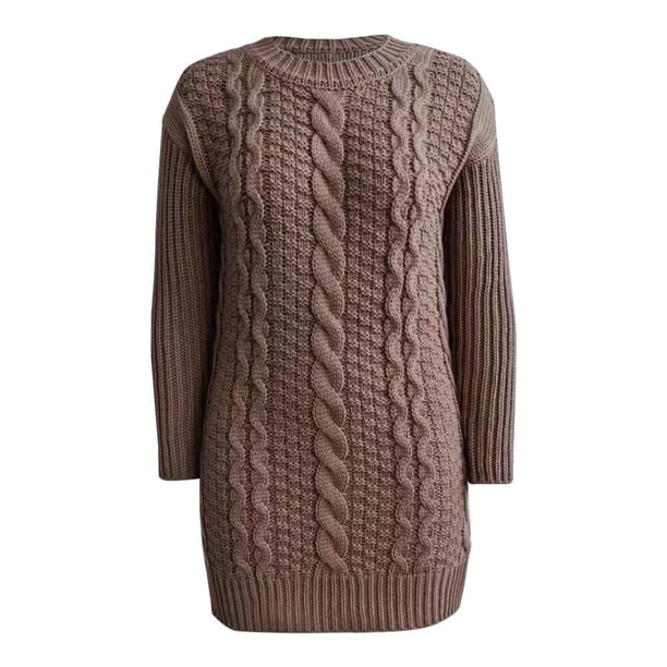 Suéter George Para Mujer Tejido Largo Talla M Color Beige