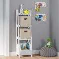 thumbnail image 2 of RiverRidge Kids 2pc Collapsible Cube Fabric Storage Bins with Handles - Taupe, 2 of 11