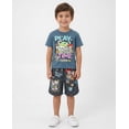 thumbnail image 2 of Disney Toy Story Little Boys' Athletic 2-Piece T-Shirt and Shorts Set Woody Jessie Navy, 2 of 6