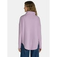thumbnail image 5 of Time and Tru Women's Cowl Neck Waffle Knit Tunic, Size S-XXXL, 5 of 5