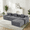 Gray, variant on DELMANGO 119'' Cloud Sectional Sofa, Boneless Sofa with Chaise, Flexible Module Combination for Living Room, No Assembly, Grey
