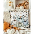 thumbnail image 3 of Fall Throw Pillow Covers&nbsp;18x18 Inch Set of 2 Pumpkin Sage Green Leaves Decorative Pillow Covers Black Plaid Cushion Cover Pillowcase for Sofa Couch Bed Home Decor, 3 of 9