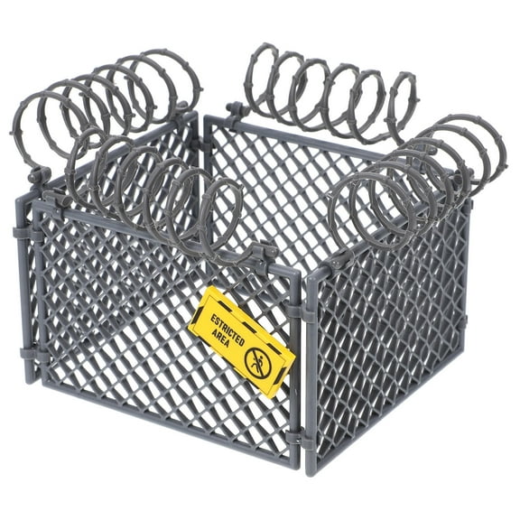 MLINS Miniature Fence For Village And Backyard For Toy Fencing And Safety Railing Kids Army Toys Tiny Plastic Fencing For Farm