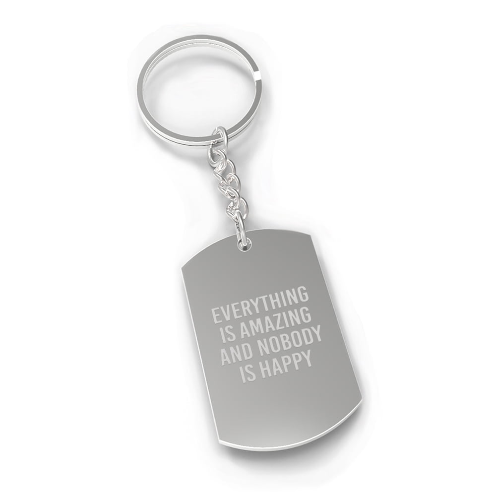 365 Printing Everything Is Amazing Sarcastic Quote Cute Key Chains