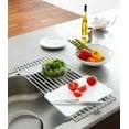 thumbnail image 2 of Yamazaki Home  Over-the-Sink Dish Drainer, Steel, Holds 8.8 lbs White, 2 of 7