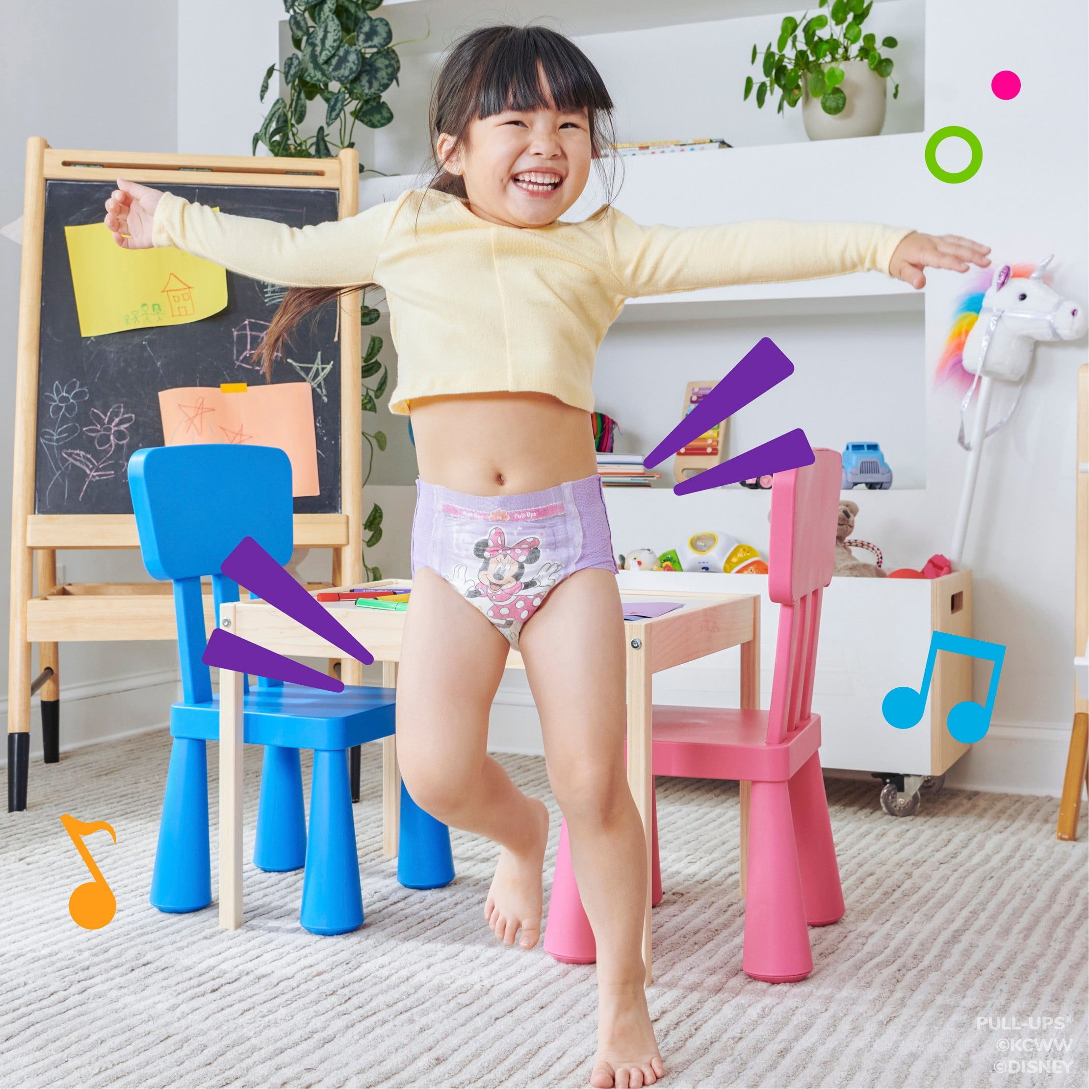 Girls' Learning Designs Training Pants Giga Pack - Size 5T-6T - 66ct