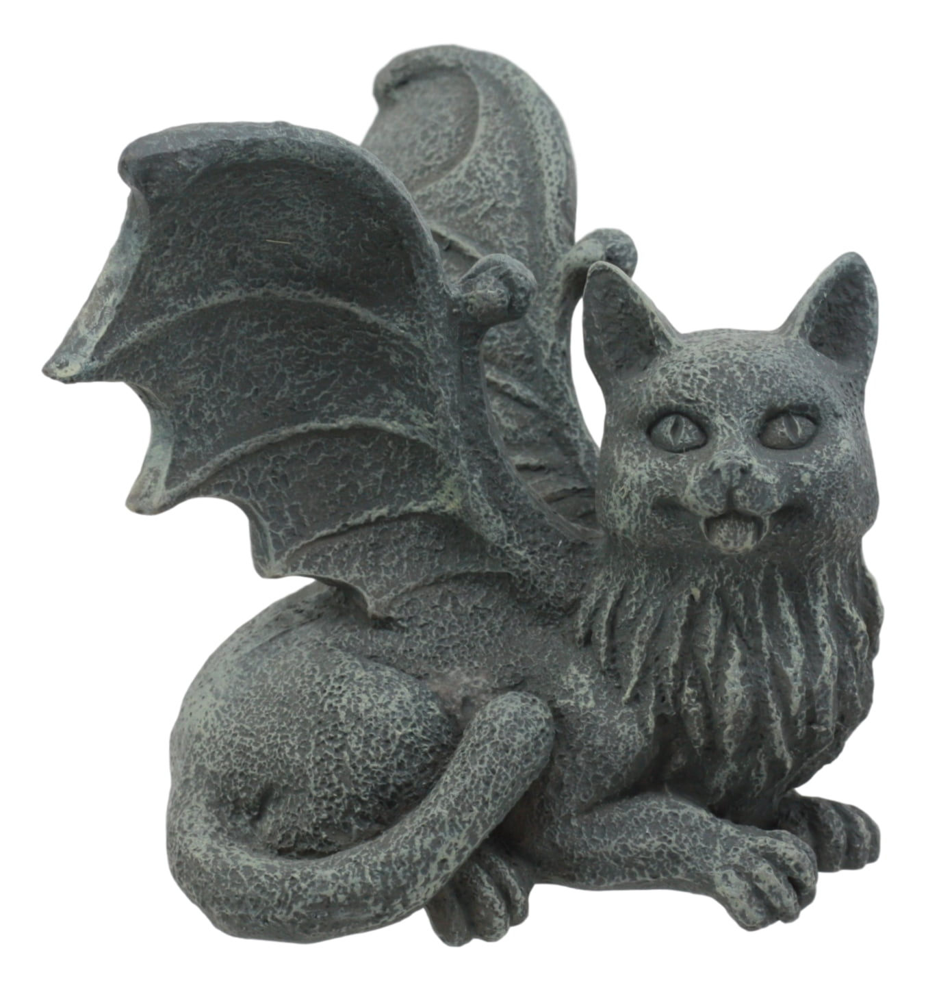 Ebros Gothic Winged Cat Gargoyle Shelf Sitter Statue 4