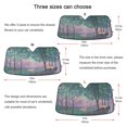 thumbnail image 5 of Yayeee Car Windshield Sun Shade Universal Fit Front Visor Protector, Purple Forest Scene, 5 of 8