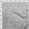 thumbnail image 3 of oneOone Rayon Light Gray Fabric Floral Sewing Material Print Fabric By The Yard 56 Inch Wide, 3 of 5