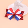 thumbnail image 6 of Zanarzt Cute Hair Clips America 250 Hair Bow Flag Bowknot 4th Of July Hair Bow Pin Bow Hair Clips Red,3-12 Years, 6 of 7