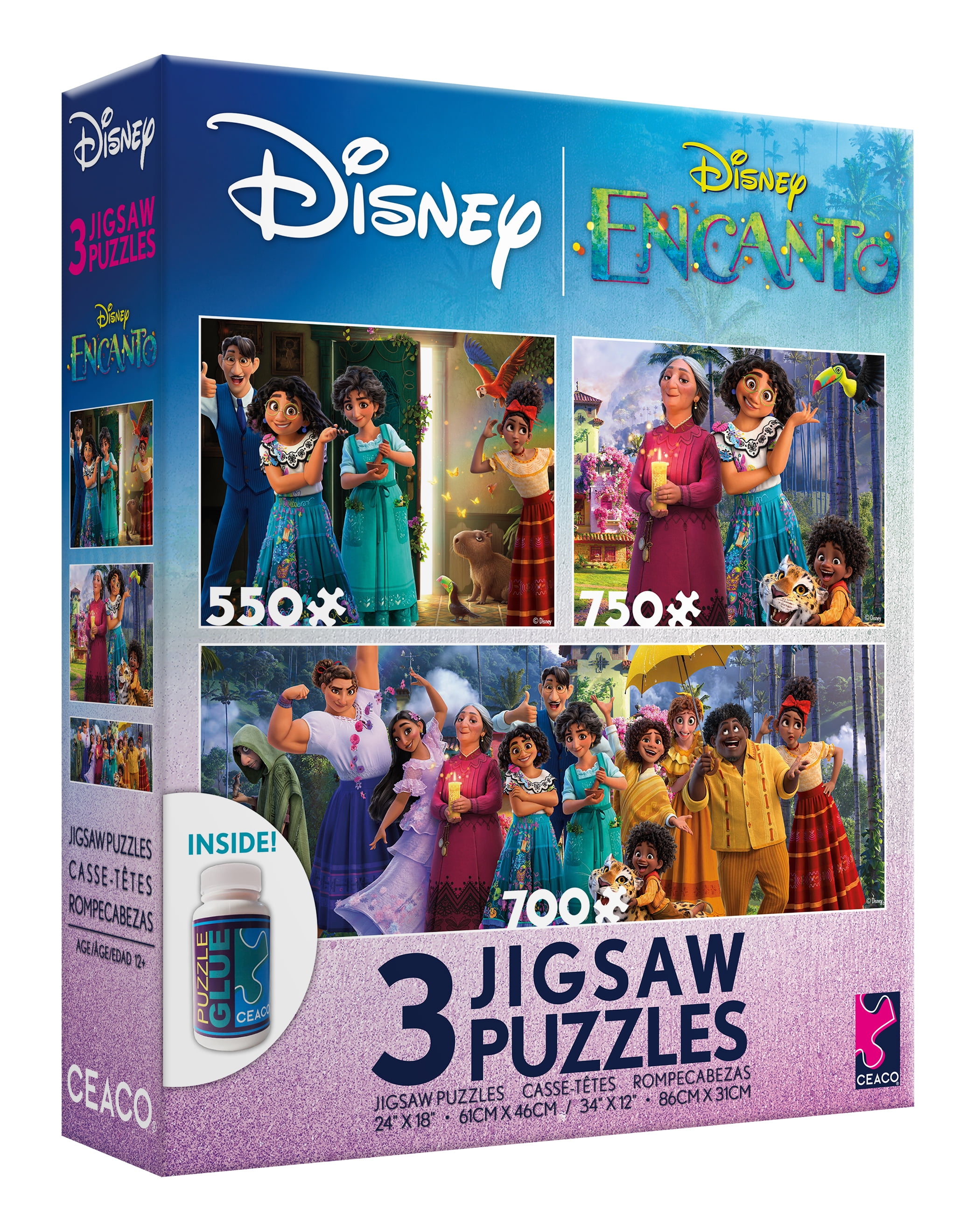 Ceaco - Disney - Encanto - Three Interlocking Jigsaw Puzzles