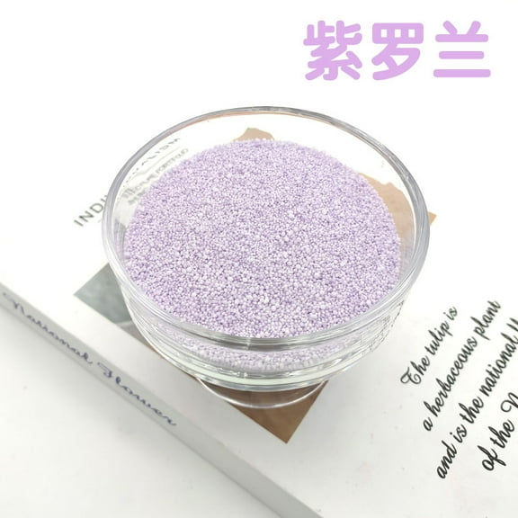 Zhuge 1.1 lb All Natural Non-Toxic Pearled Candle Sand Wax Kit, Refillable Customized Powder for DIY Candle Making, Light Purple