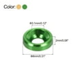 thumbnail image 2 of Uxcell 60pcs M3 Counterbore Washers, 8mm/0.31inch Anodized Aluminum Alloy, Head Gaskets for Screw RC/FPV/PC/Drone Accessories Parts, Green Gold Tone, 2 of 6