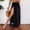 Black women's high low maxi skirt a1, variant on Uscallm Women's High Low Maxi Skirt Flowy Bohemian Casual Long Beach Skirt with Elastic Waist Summer Vacation Outfits, White XL