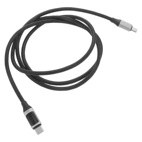 ETEREAUTY USB Type-C 100W High Power Charging and Data Transfer Cable with LED Display for Fast Device Charging