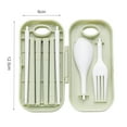 thumbnail image 5 of SPRING PARK Portable Cutlery, Healthy Eco-Friendly Spoon Fork Tableware Set，Creative gifts for Mother's Day Party, Holidays, Anniversary ,Tableware Sets, 5 of 7