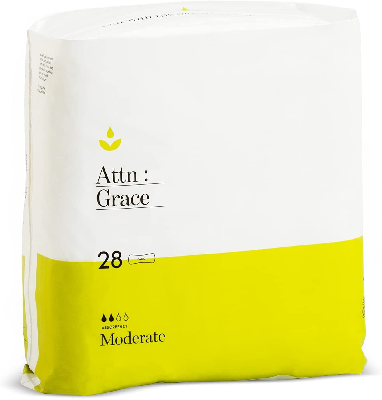 Attn Grace Overnight Moderate Incontinence Pads for Women 28Pack