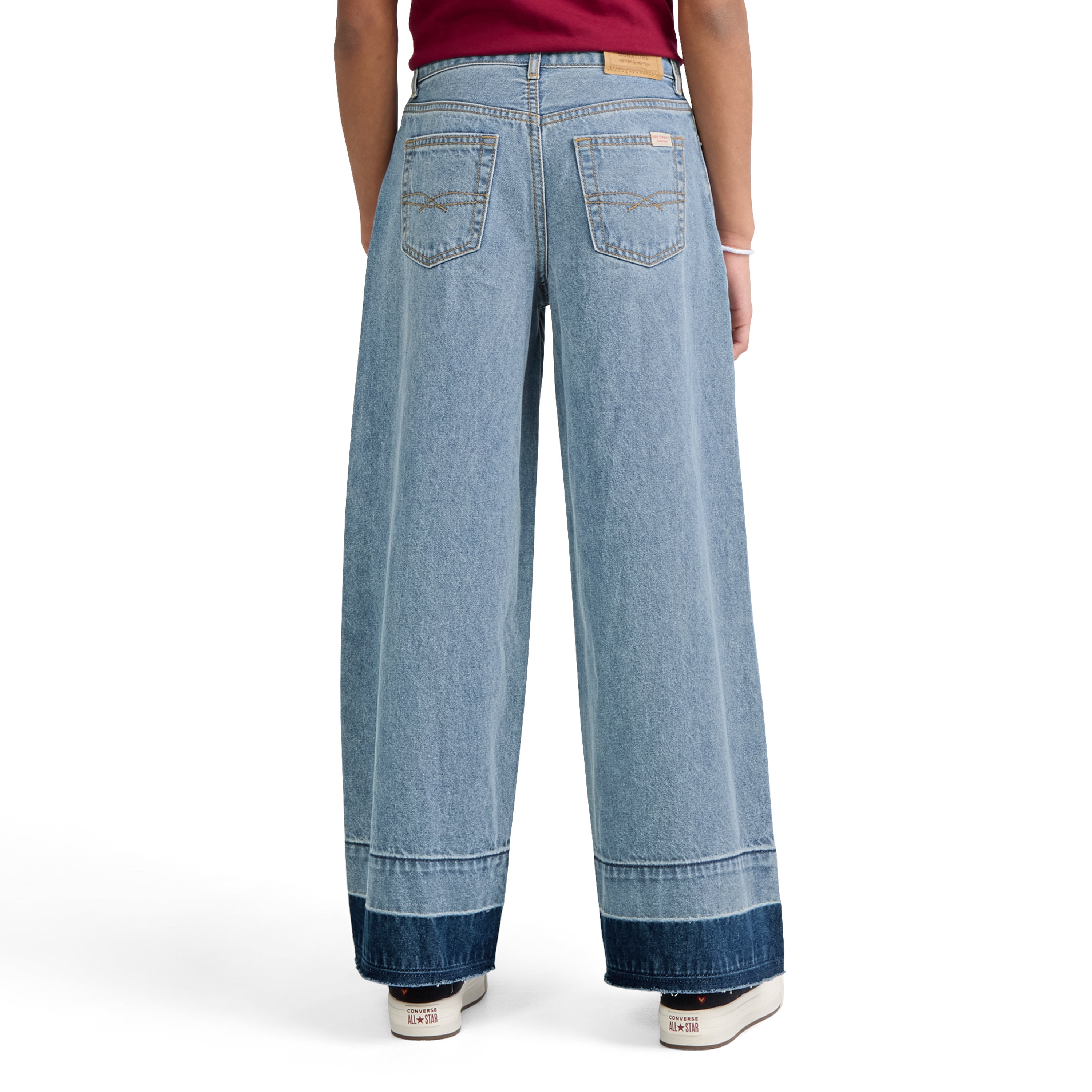 Levi Strauss Signature Girls Baggy Jeans, Sizes 5-18